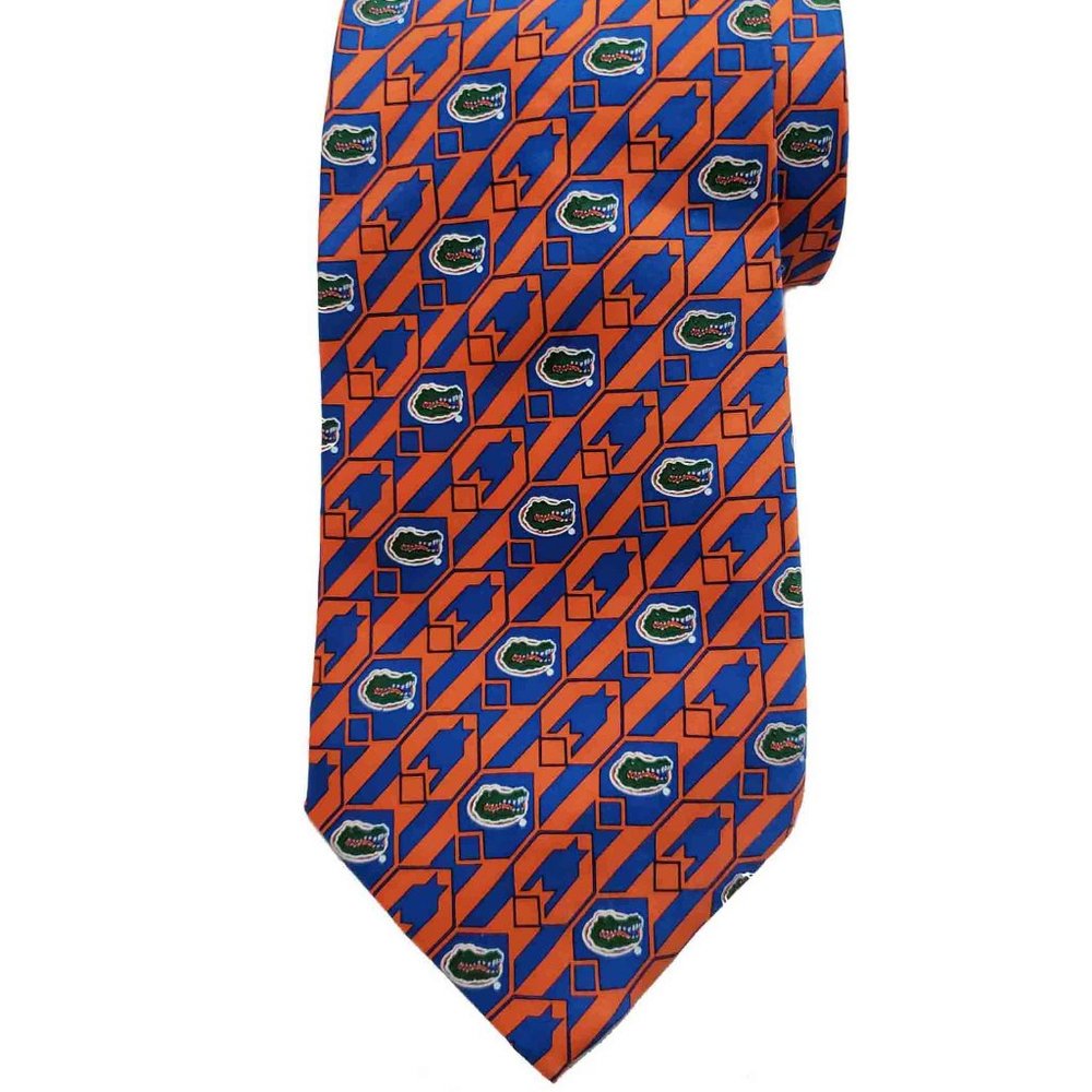 Eagle Wings Florida Gators Silk Tie Orange Blue